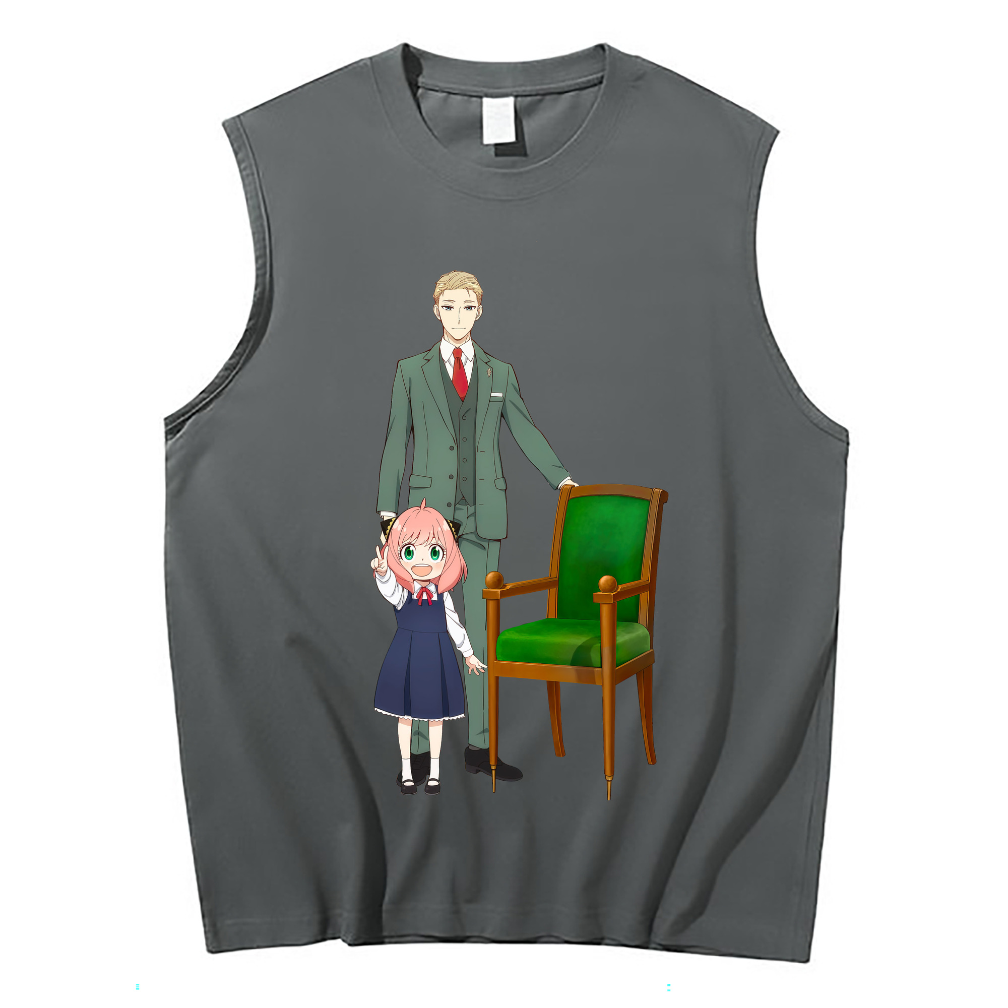 （画像用） SPY×FAMILY间谍家家酒 コットン100％タンクトップ（フロントプリント）